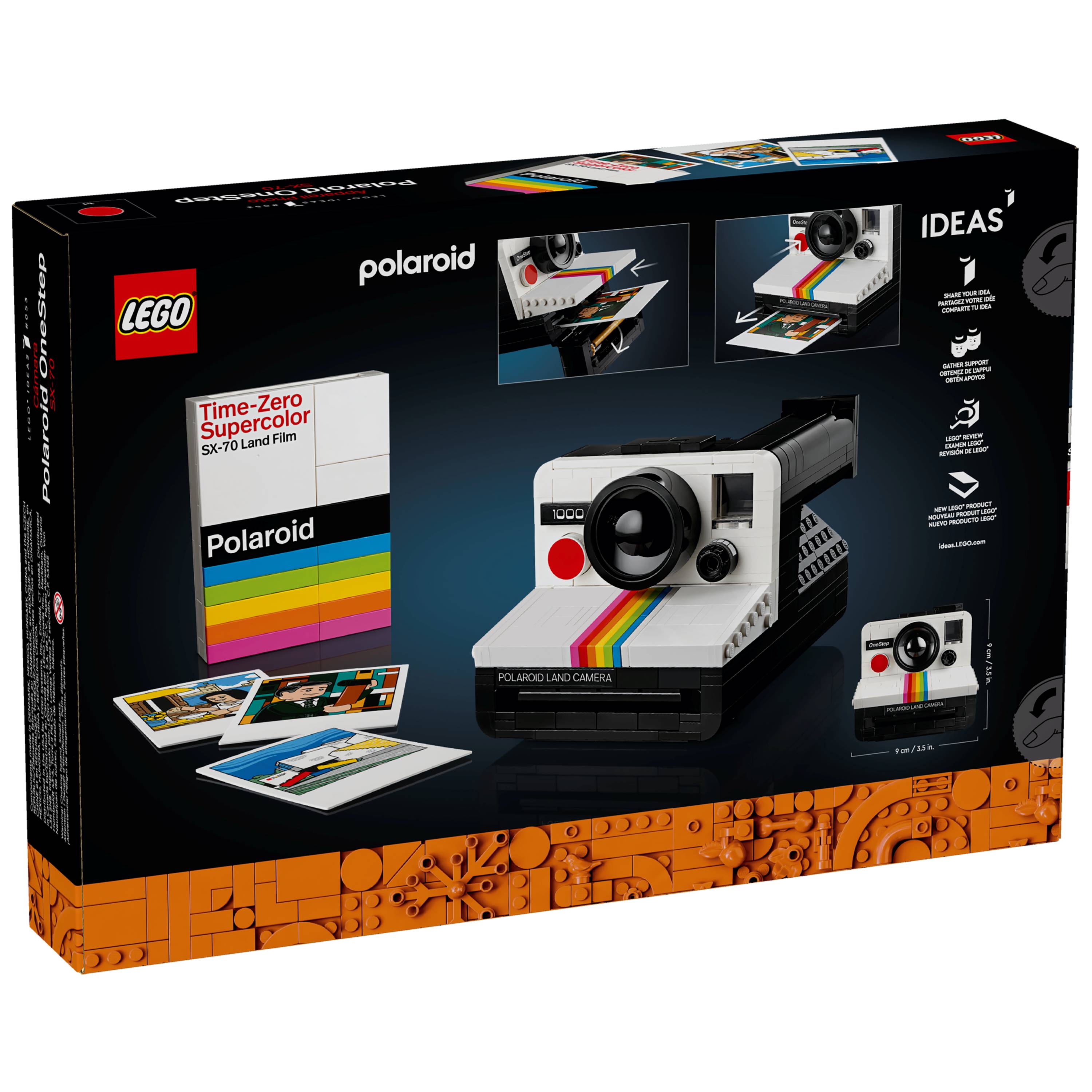 Miniatura LEGO Ideas - Câmera Polaroid OneStep SX-70