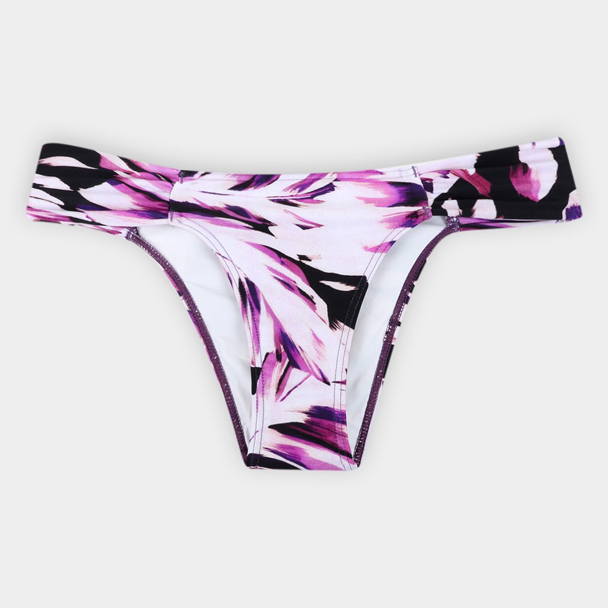 Miniatura Calcinha de Biquini Tanga Acqua By Classic Estampada Roxo - M