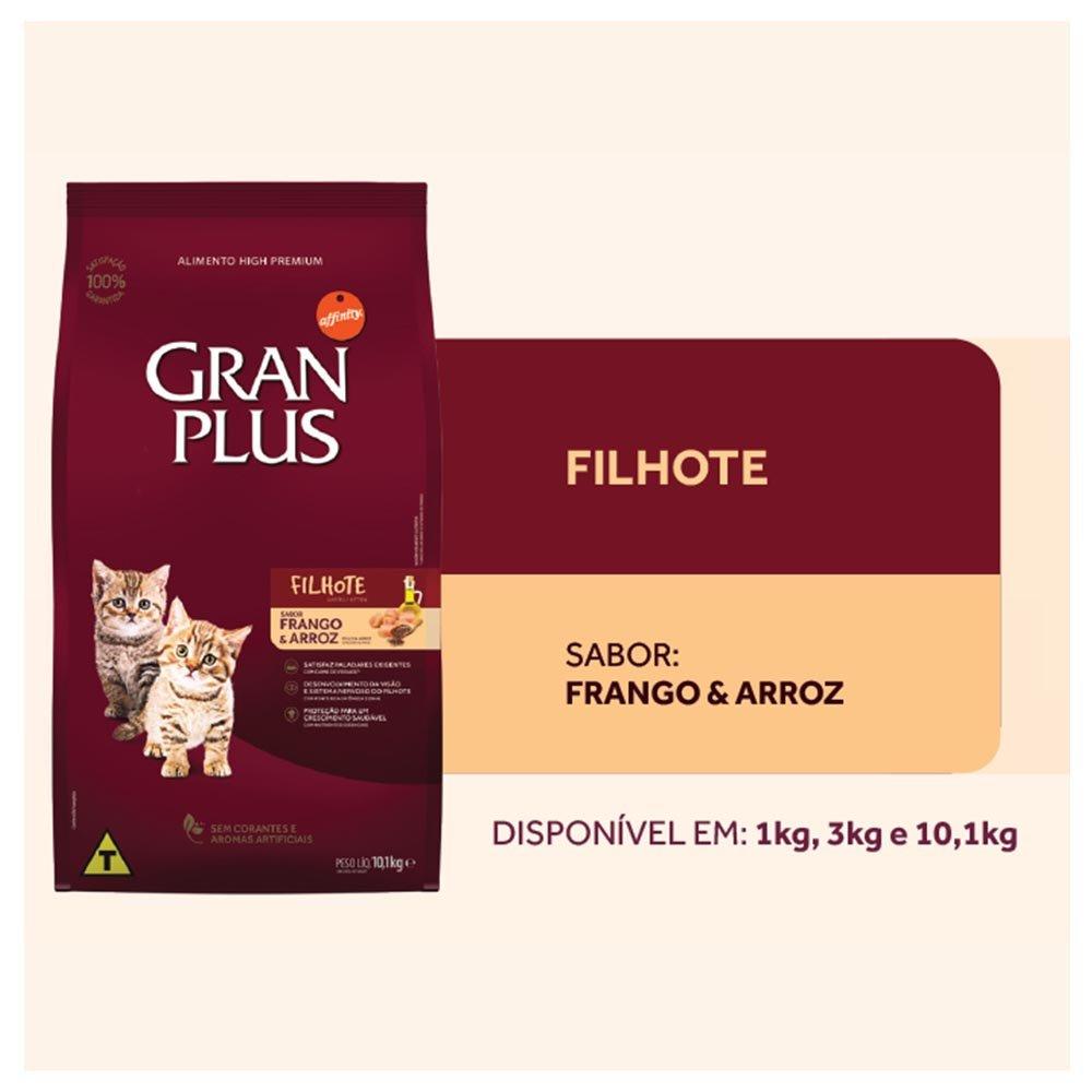 Ração GranPlus Frango e Arroz para Gatos Filhotes - 10,1 Kg