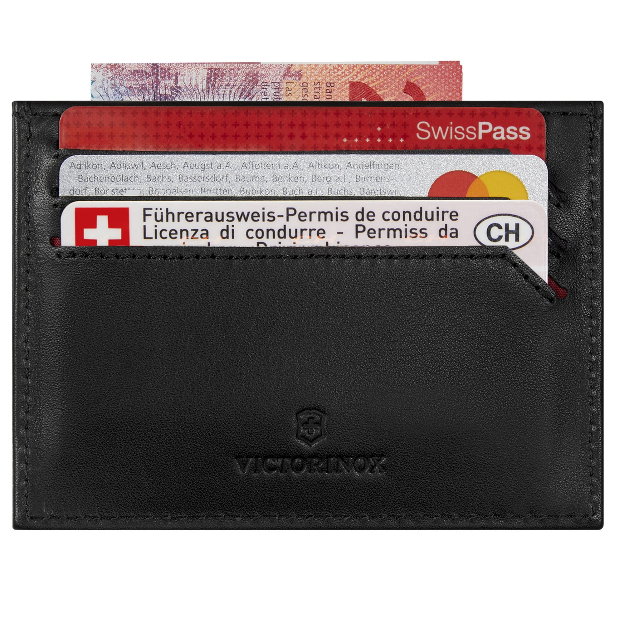 Miniatura Carteira Victorinox Altius Alox Slim Card Case Preta preta