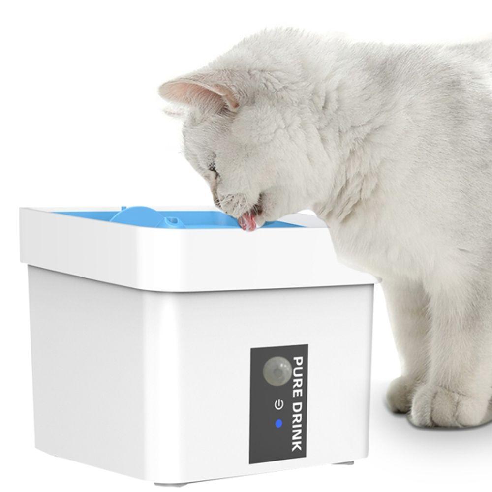 Miniatura Bebedouro Fonte Agua Automatico Sensor 1,5 Litros Pet Gato Cachorro Caes Filtro Limpeza Purifica