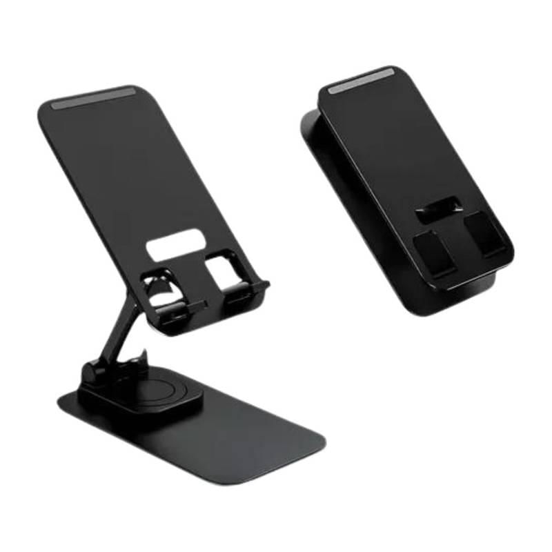 Miniatura Suporte Mesa Preto Celular Ajustável Articulado Tripé Base