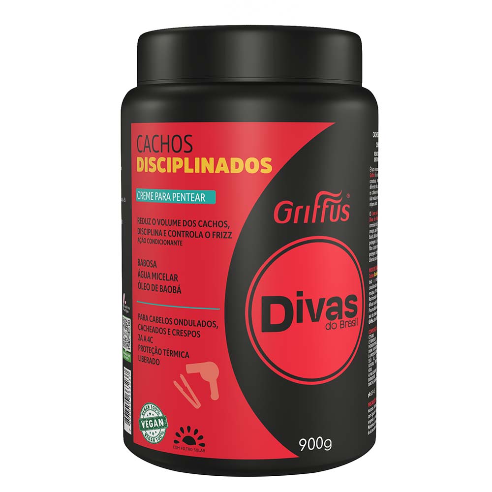 Miniatura Griffus Divas do Brasil Disciplinados Creme para Pentear 900g