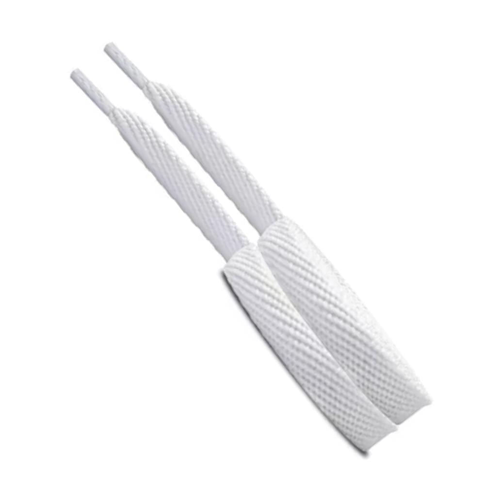 Miniatura 6 Pares De Cadarço Branco Tradicional Chato Tênis 1,20Mt