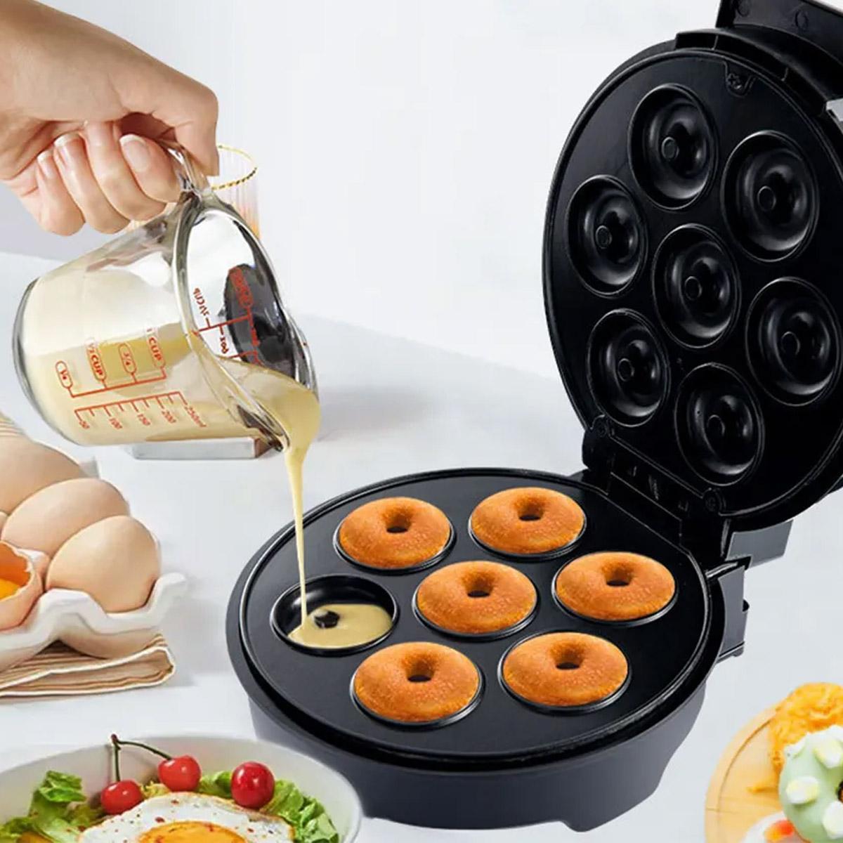 Mini Máquina De Fazer Donuts Rosquinhas 7 Furos 110V