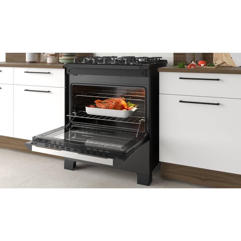 Miniatura Fogao Itatiaia Itamaster 5 Bocas Preto Tripla Chama Mesa De Vidro Bivolt (3700000331)