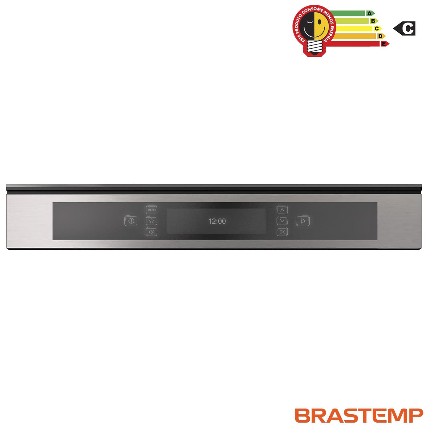 Miniatura Micro-ondas de Embutir Brastemp com 40 Litros de Capacidade e Grill Inox - BMO40AR 220