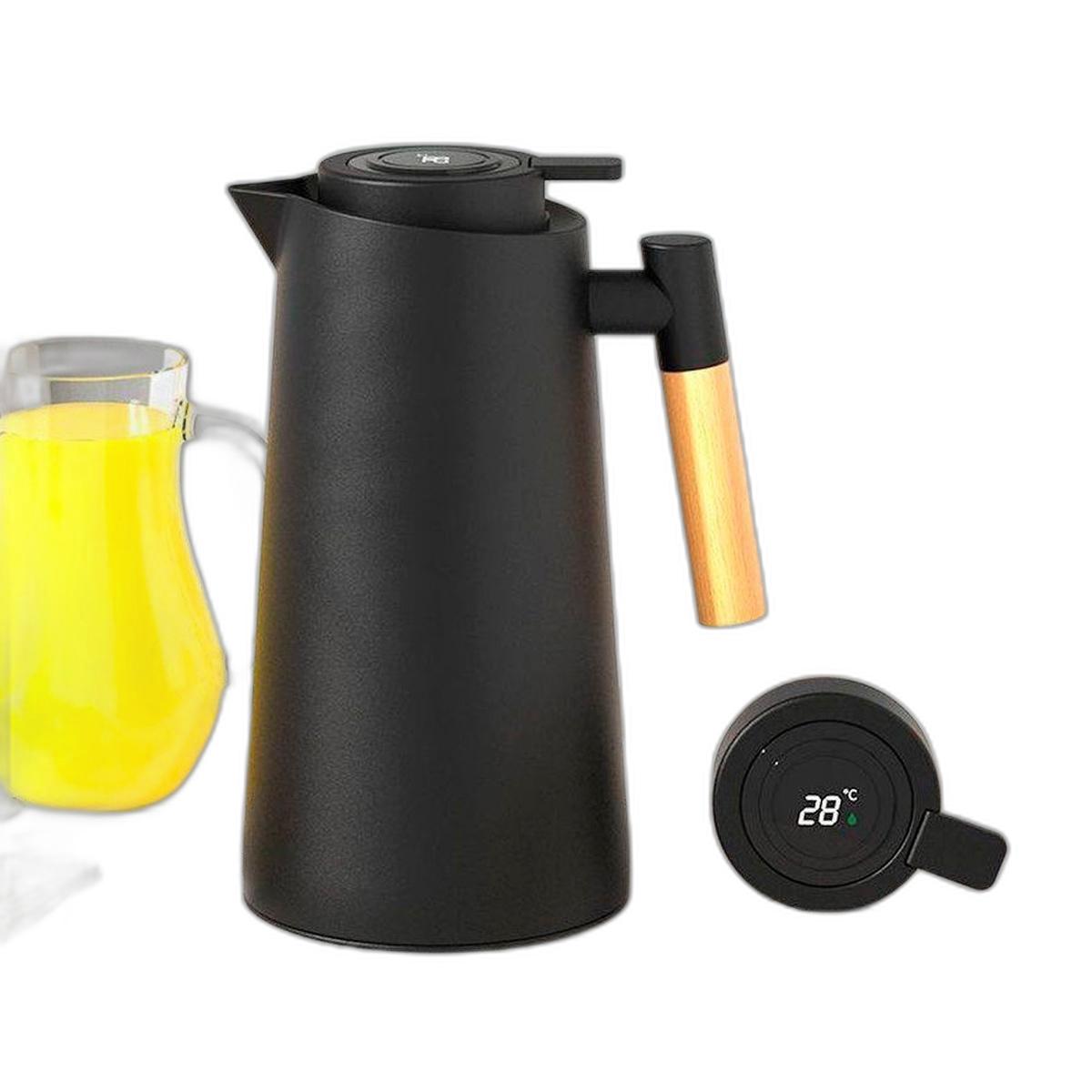 Miniatura Cafeteira Led 1L Ideal Para Manter O Café Quente Com Prensa