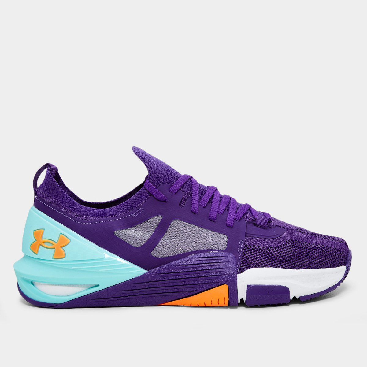 Miniatura Tênis Under Armour Tribase Cross 2 Masculino Roxo+Azul - 40