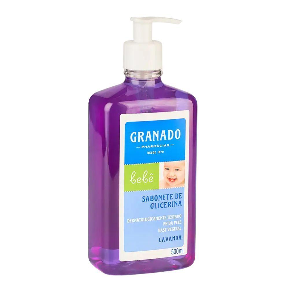 Miniatura Sabonete Líquido De Glicerina Granado Bebê Lavanda 500ml