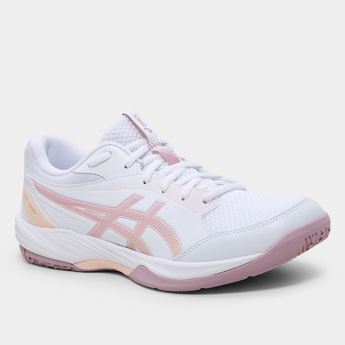 Miniatura Tênis Asics Gel-Task 4 Feminino Branco+Bege - 34