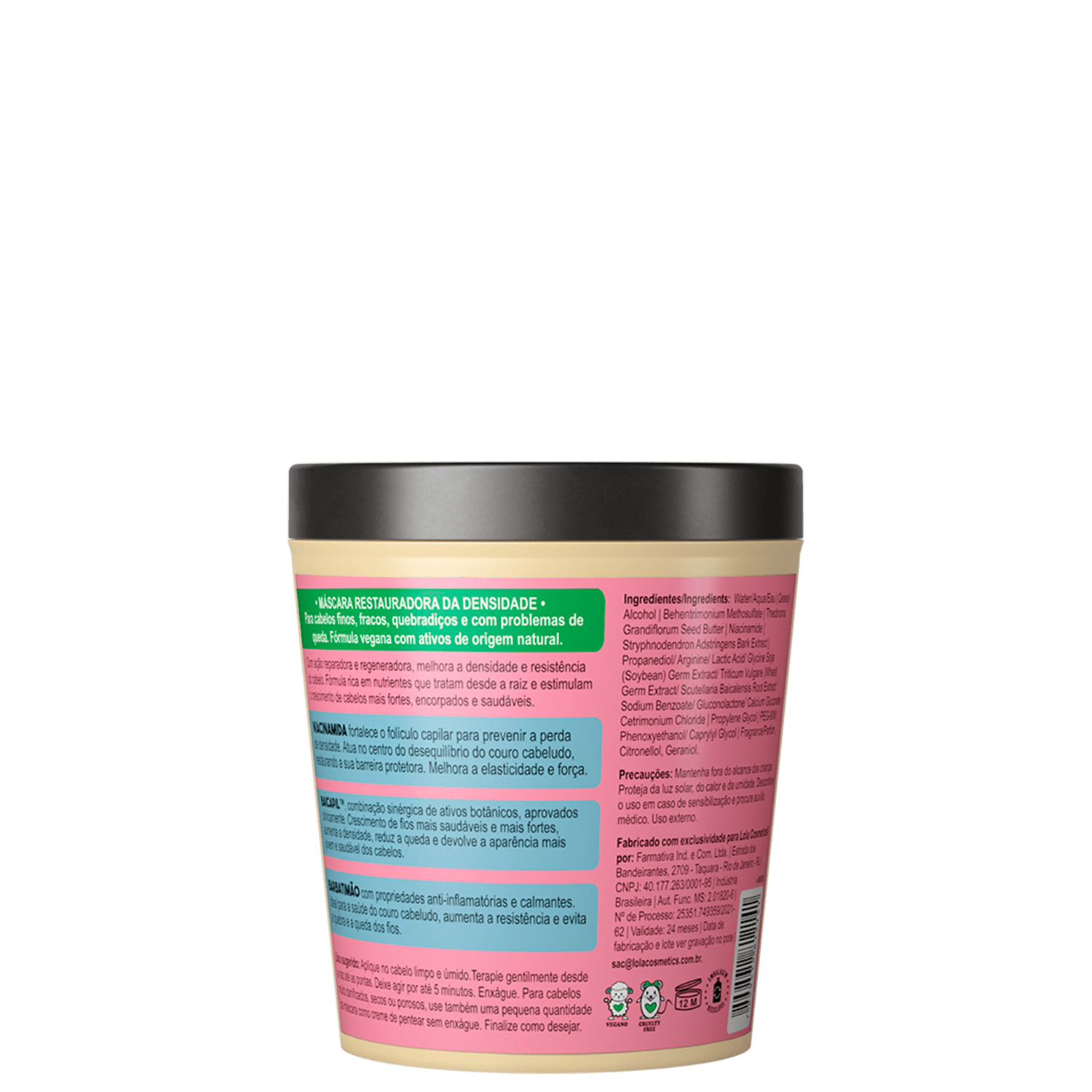 Miniatura Lola Cosmetics Densidade - Máscara Capilar 230g