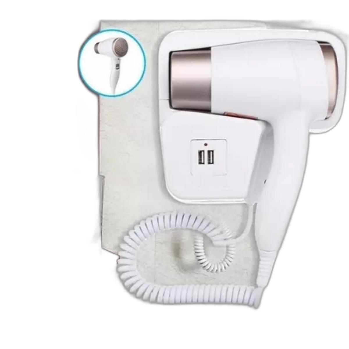 Miniatura Secador De Cabelo 220V Portátil Para Viagem Potente Hotel