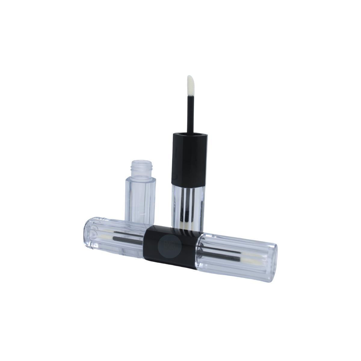Miniatura Mini Frasco Para Gloss Labial Quadrado Duplo Vazio - 25Und