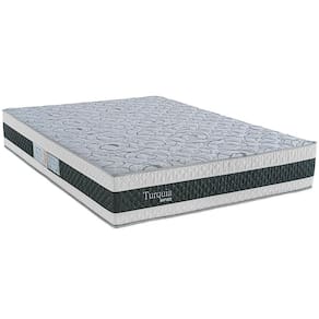 Miniatura Colchão de Casal Biflex Turquia com Molas Ensacadas e Pillow Inn 30x138x188cm - Branco e Grafite