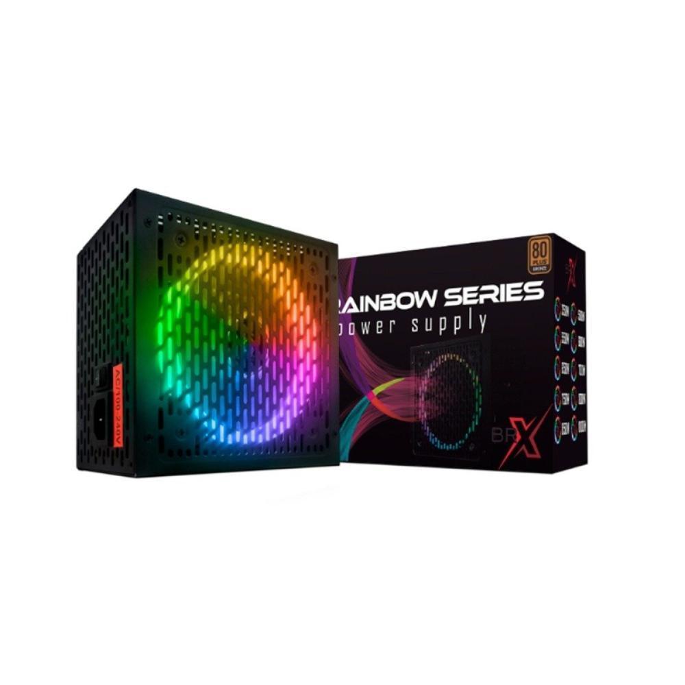 Miniatura Fonte Atx 700W Rainbow Rgb Automatica Brx 80 Plus Bronze