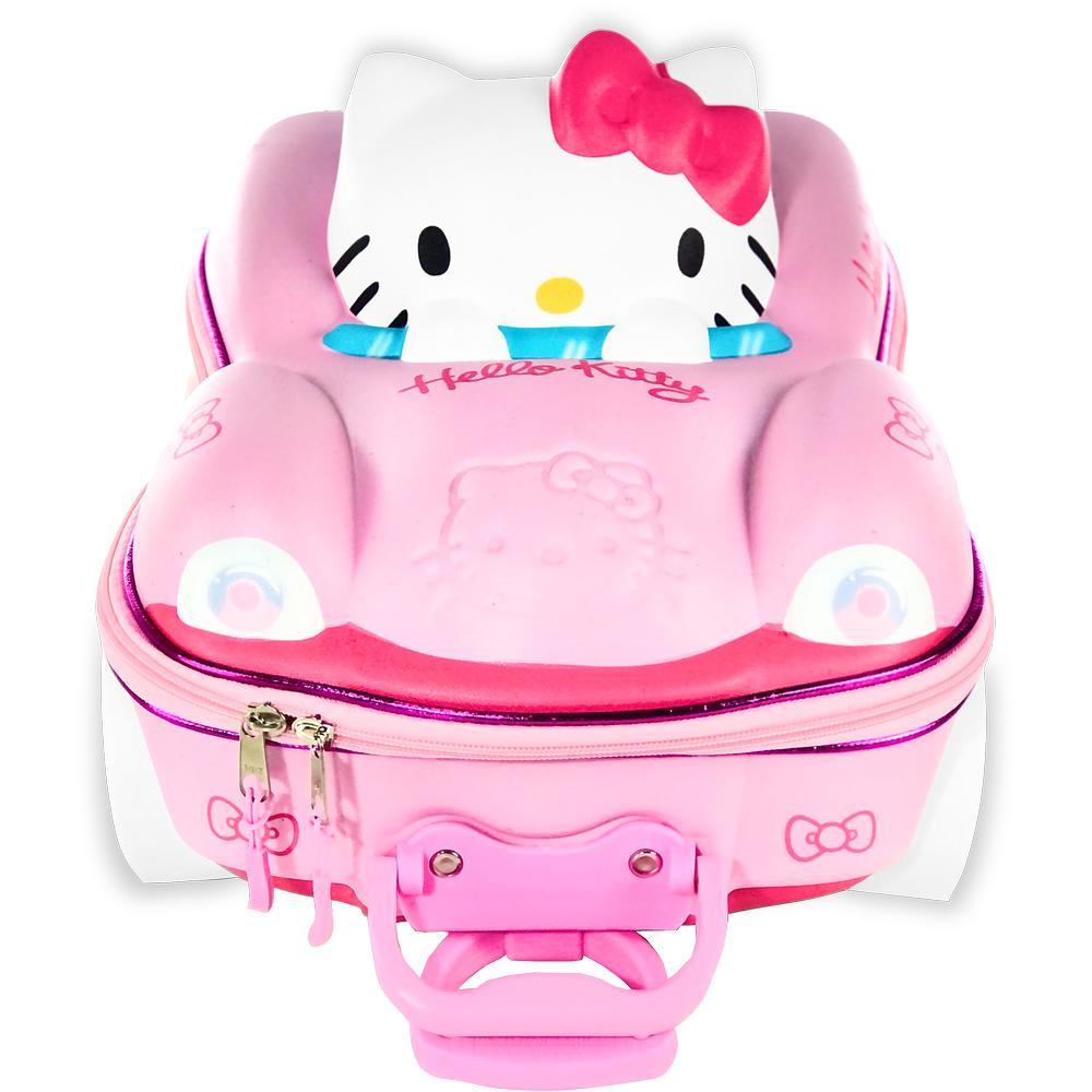 Miniatura Kit Mochila De Rodinhas E Lancheira 3D Hello Kitty Carro