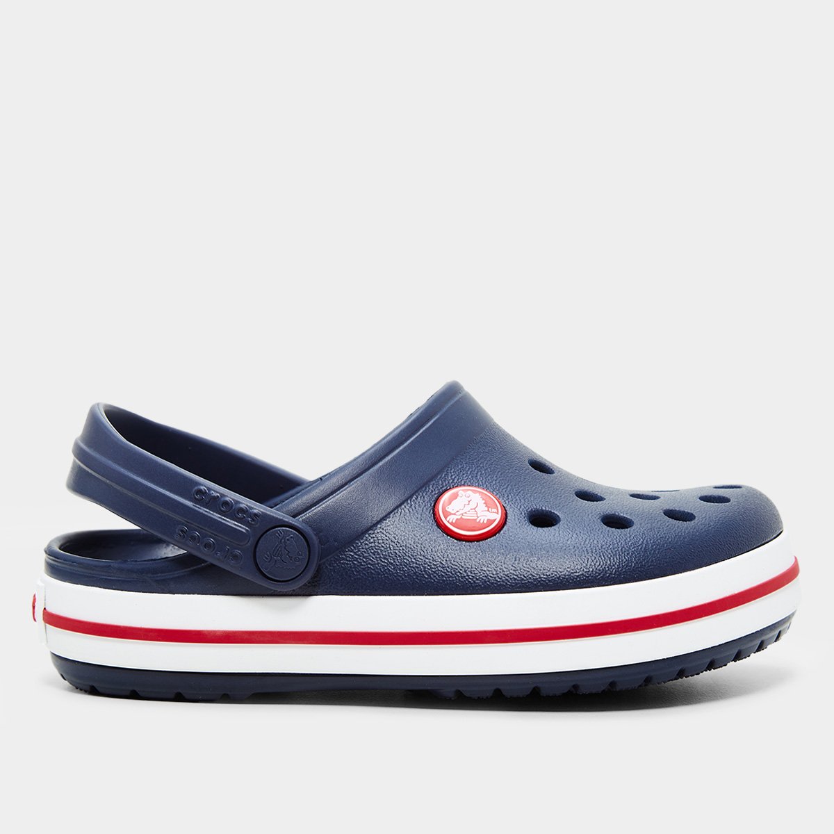 Miniatura Crocs Infantil Casual Menino Marinho+Vermelho - 22