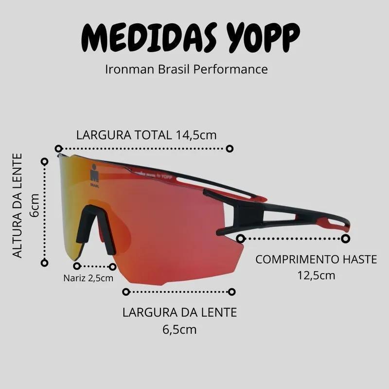 Oculos Sol Yopp Performance Fotocromatico Ironman Brasil 2.6