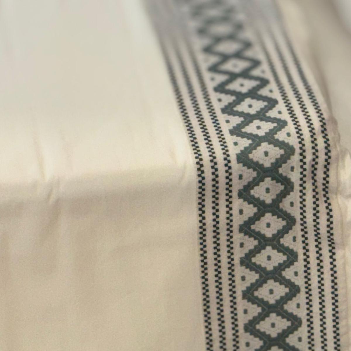 Miniatura Jogo De Cama Queen Tribale Verde Bernadete Algodão