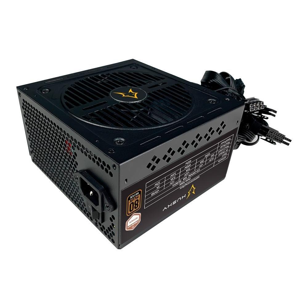 Miniatura Fonte Husky Sledger 650W, 80 Plus Bronze, Cybenetics Bronze, PFC ativo, Bivolt - HFN650PT