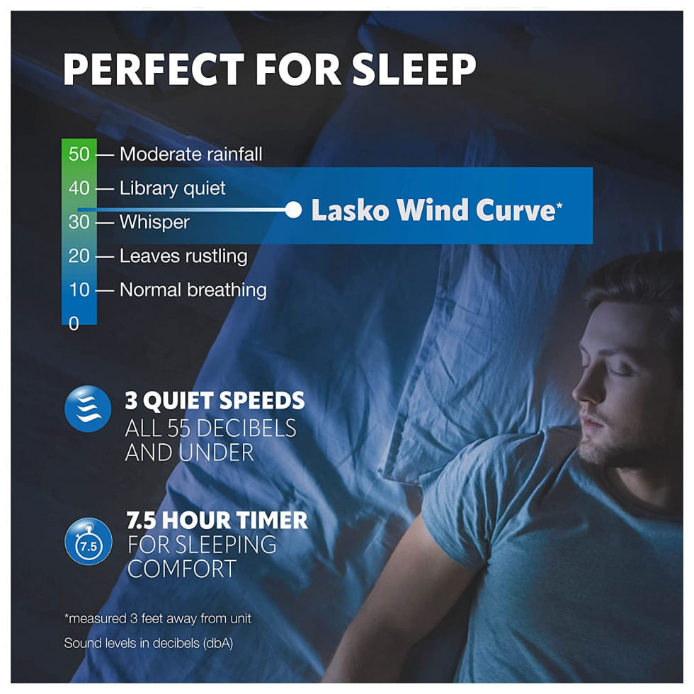 Miniatura Ventilador de Torre Lasko T42951 com 3 Velocidades, Controle Remoto e Silencioso, 110V, Preto