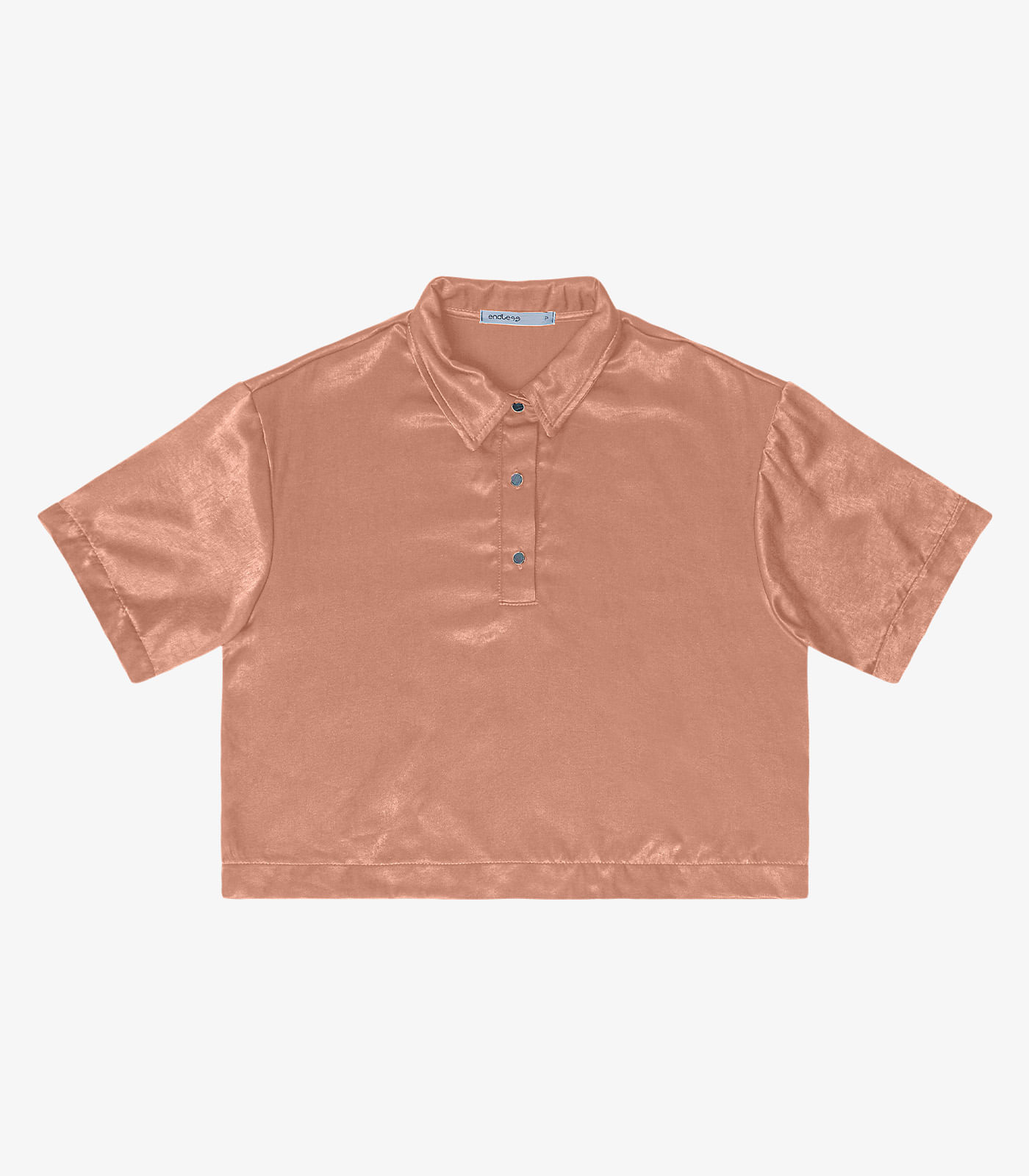 Miniatura Camisa Feminina Manga Curta Endless Marrom G