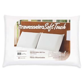 Miniatura Travesseiro Soft Touch Plumasul 50 x 70 cm – Branco TRAV SOFT TOUCH 300 FIOS 50X70CM