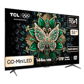 Miniatura Smart TV 55” TCL 55C6K 4K QD-Mini Led 144Hz Sistema Operacional Google TV