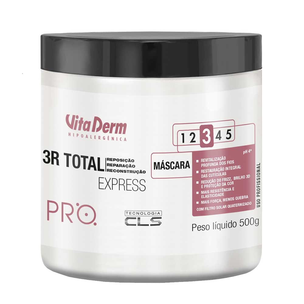 Miniatura Vita Derm 3R Total Express Máscara 500g