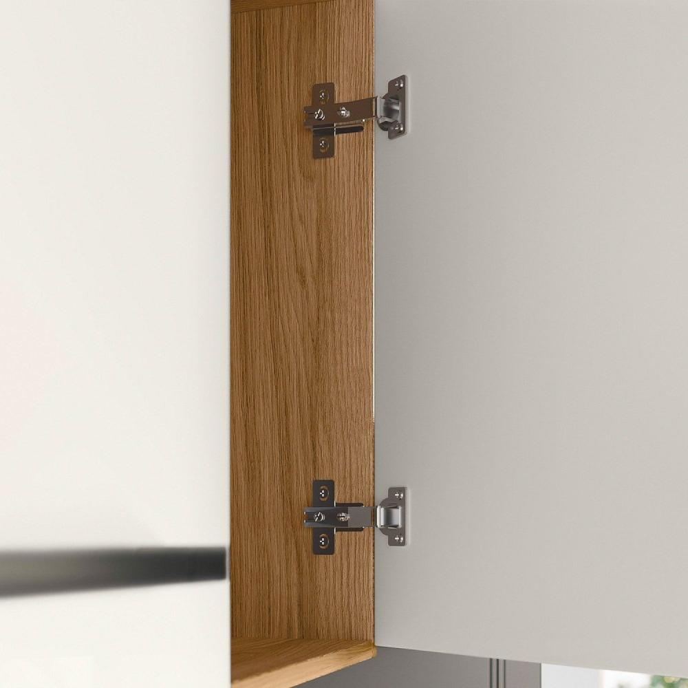 Miniatura Cozinha Compacta Suspensa 7 Portas 2 Gavetas Juliete Freijó/Off White Cristal