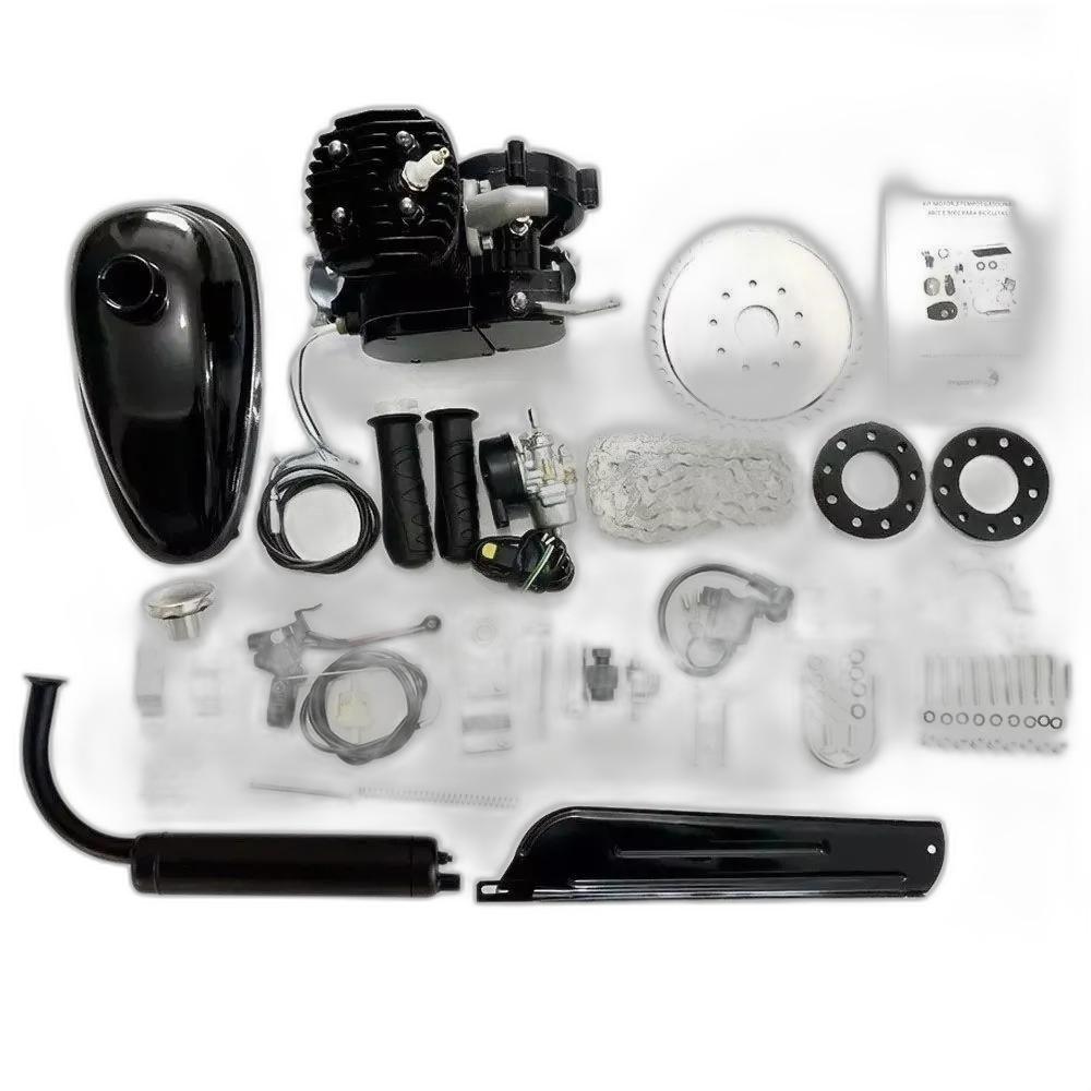 Miniatura Kit Motor Bicicleta 80Cc 2T Motorizada Gasolina Completo