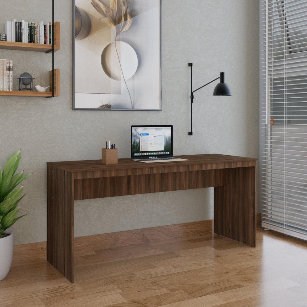 Miniatura Mesa para Escritório Diretor 160cm Turim Espresso Móveis Nogal