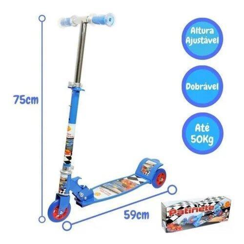 Miniatura Patinete Dm Toys Corrida Divertida Azul