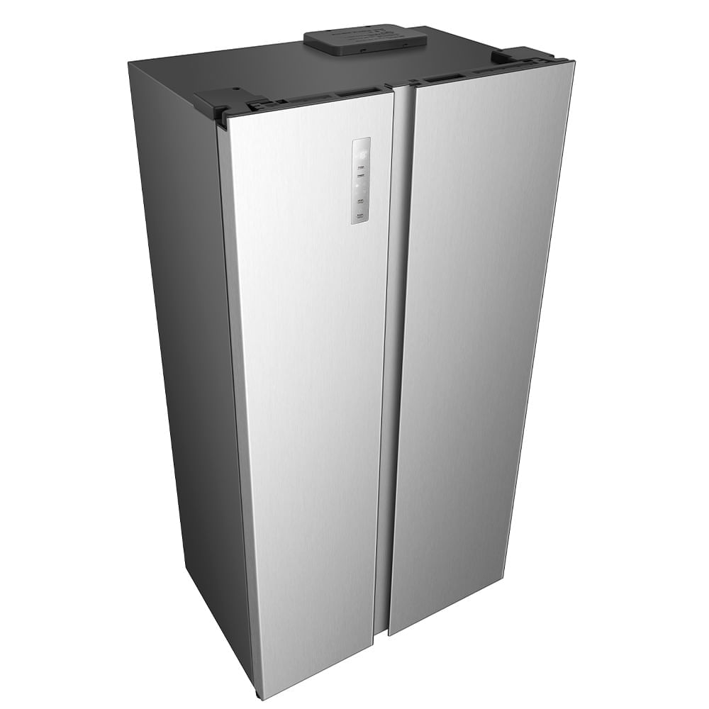 Refrigerador Side by Side Hisense Frost Free com 531 Litros Multi Air Flow 2.0 e Super Freezer Inox - RS3P558 110