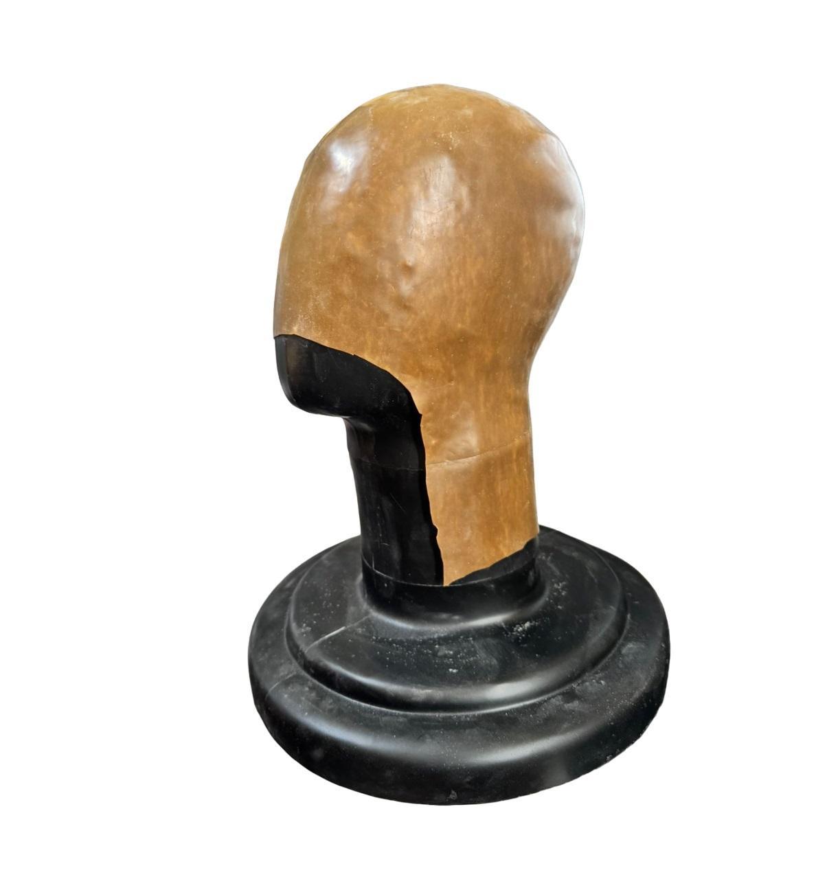 Careca Falsa De Látex Marrom Para Personagens Filmes Teatro