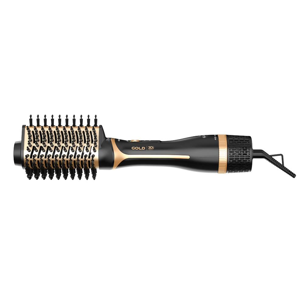 Escova Secadora 2 Cabeças Gold Ion Argan 3D Bivolt Escova Secadora 2 Cabeças Gold Ion 3D Bivolt
