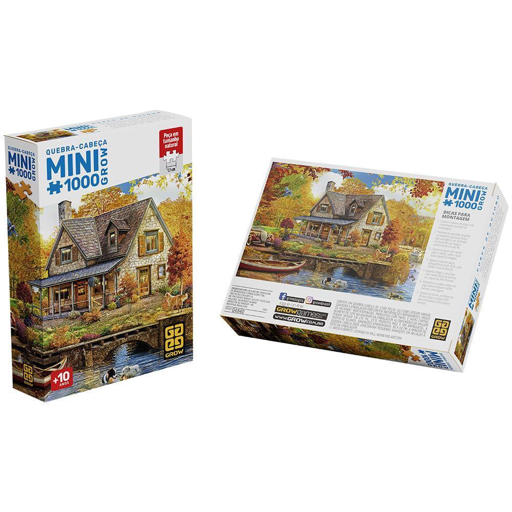 Miniatura Mini Quebra-Cabeça 1000 Peças Cores De Outono