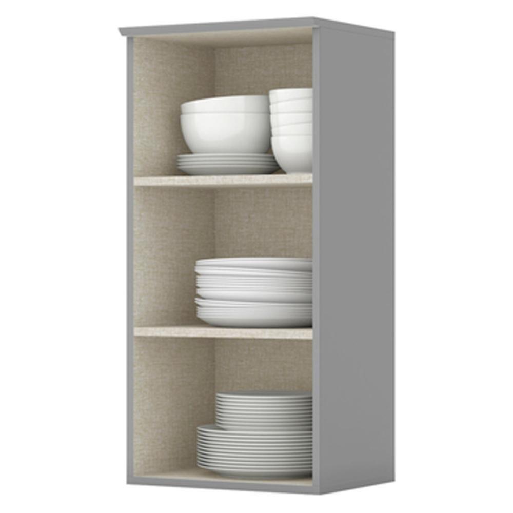 Miniatura Armario Aereo 1 Porta Mdf 40 Cm Americana C364 Cinza Henn