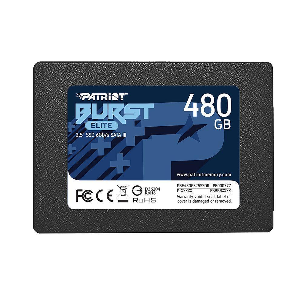 Ssd 480Gb Patriot Burst Elite Sata Iii 6Gb/S Leitura 450Mb