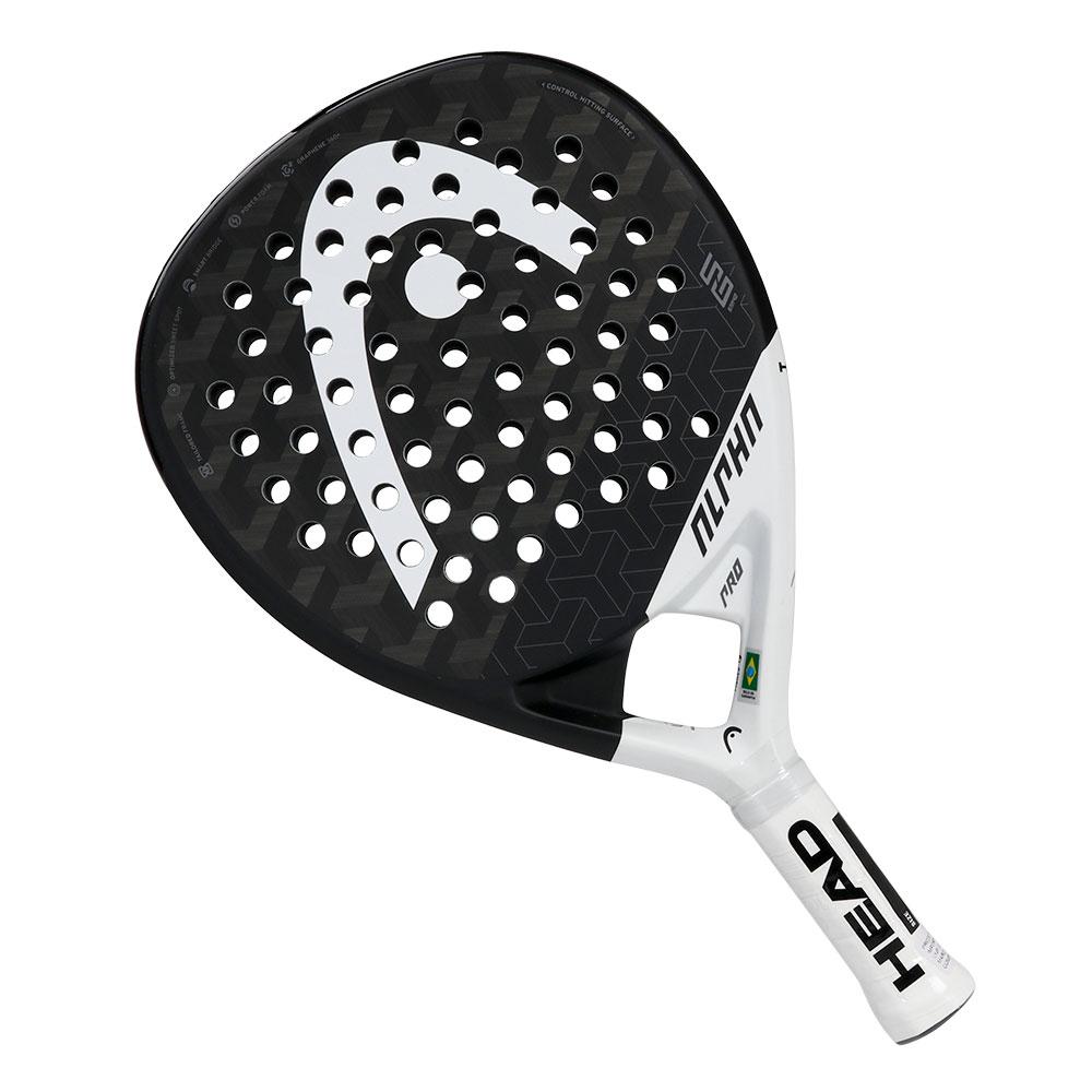 Miniatura Raquete de Padel Head 360+ Alpha Pro Preta e Branca