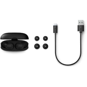 Fone de Ouvido Philips TAT2500BK/00 Bluetooth Cancelamento de Ruído Intra-Auricular TWS 24h Bateria Preto