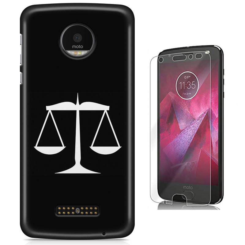 Miniatura Kit Capa Moto Z2 Play - Advocacia E Pelicula