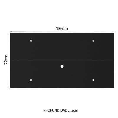 Miniatura Painel para TV até 55 Polegadas Madesa - Preto Cor:Preto