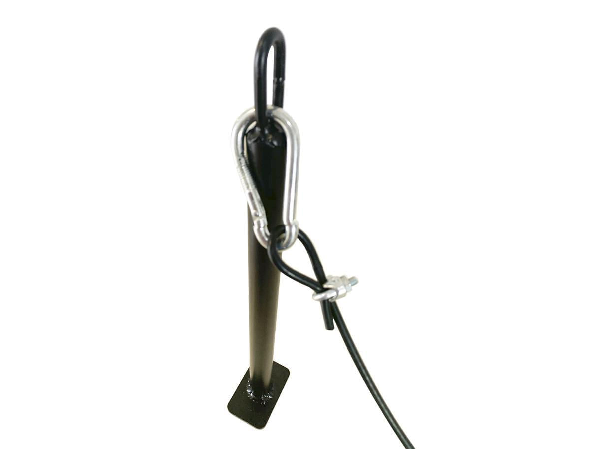 Miniatura Aparelho Mono Crossover Academia Para Musculação Preto - Puxador para aparelho de musc. - Aço inoxidável - Suporta até 150 kg - Profissional