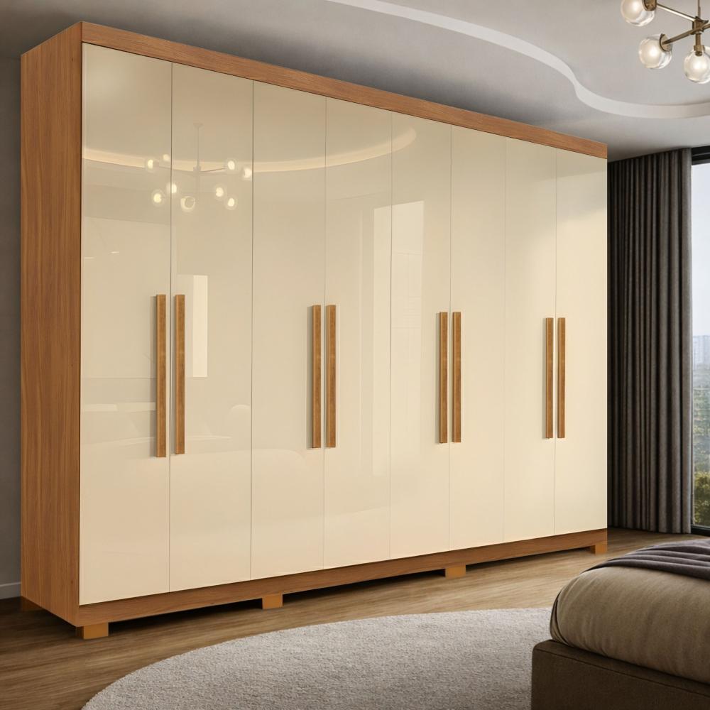 Guarda Roupa Casal 8 Portas com Pés Paris