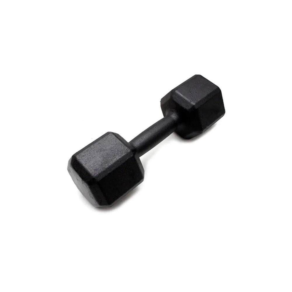 Miniatura Halter 2Kg Sextavado Pintado - Preto
