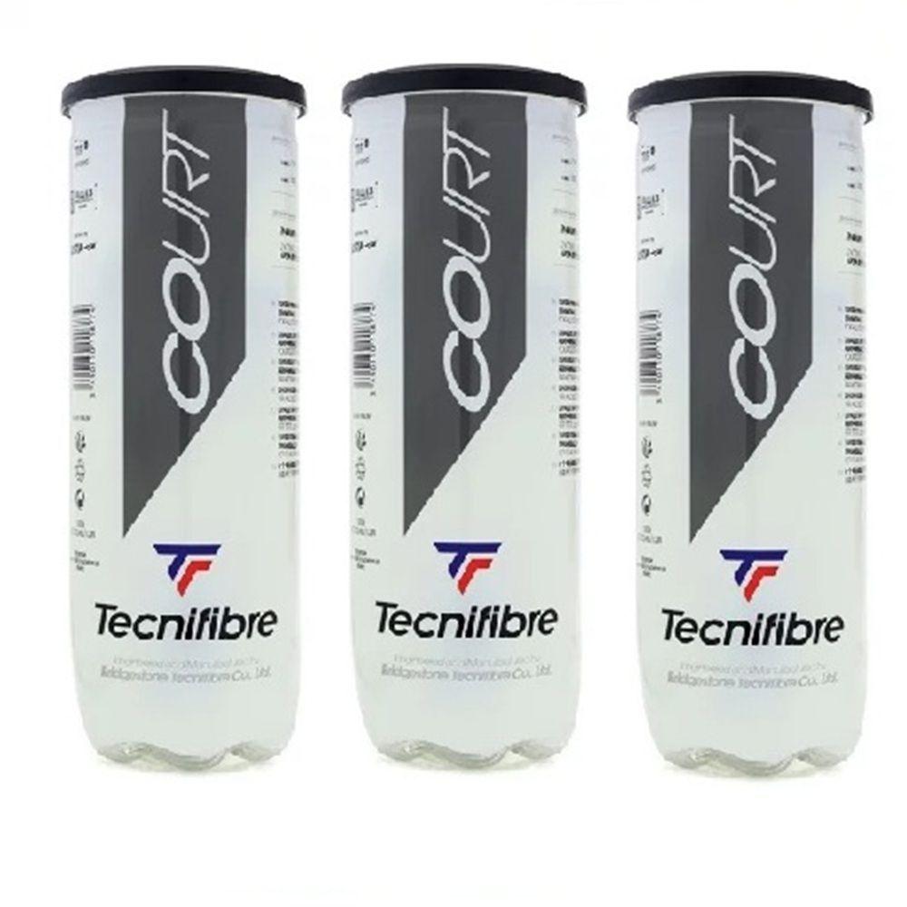 Miniatura Kit Bola Tenis C 9 Unidades Tecnifibre Court Performance