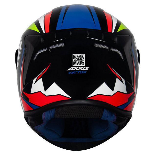 Miniatura CAPACETE AXXIS DRAKEN VECTOR GLOSS BLACK YELLOW BRILHO