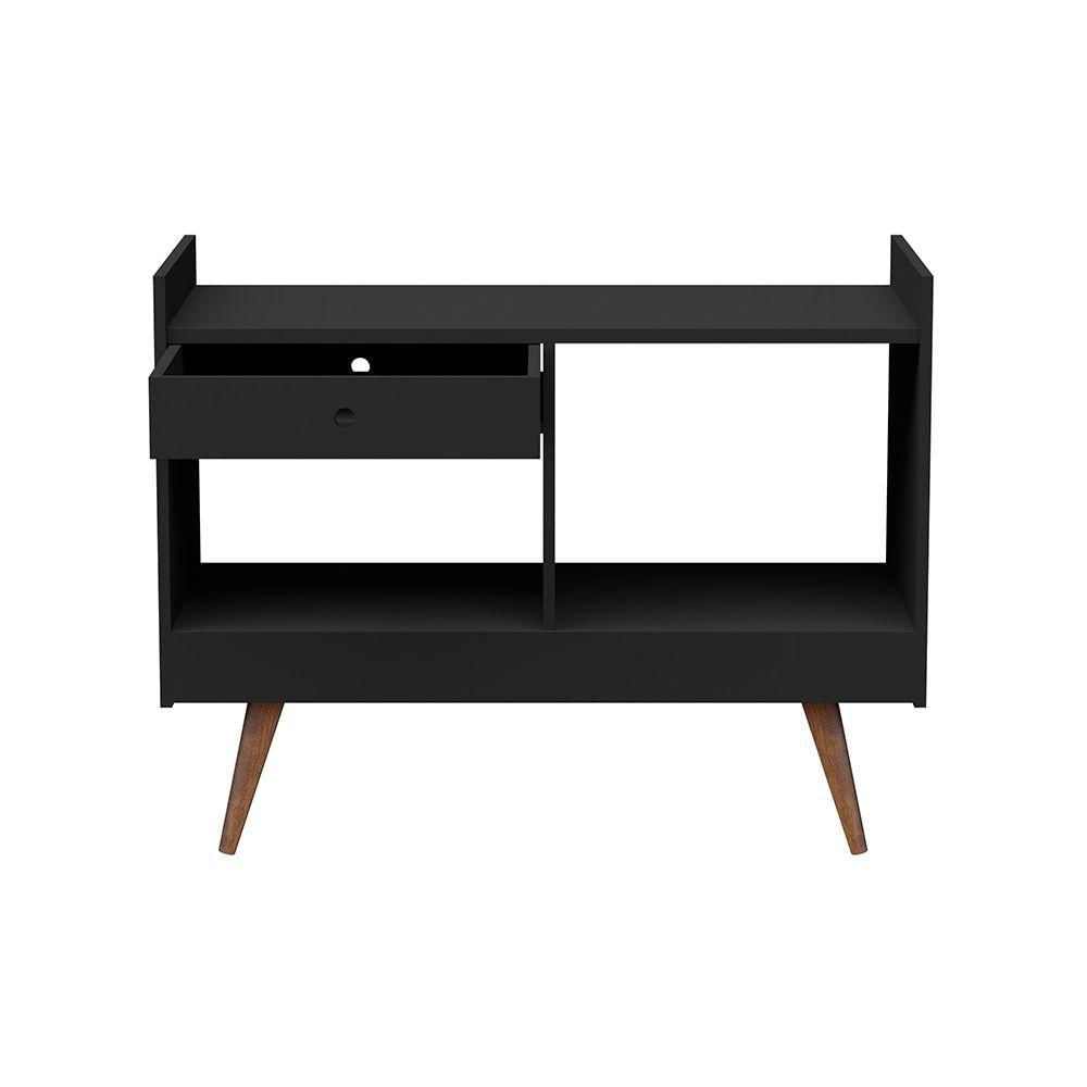 Miniatura Aparador Retrô Divisor De Ambiente Jb 4064 Adega Luxo - Preto - Preto